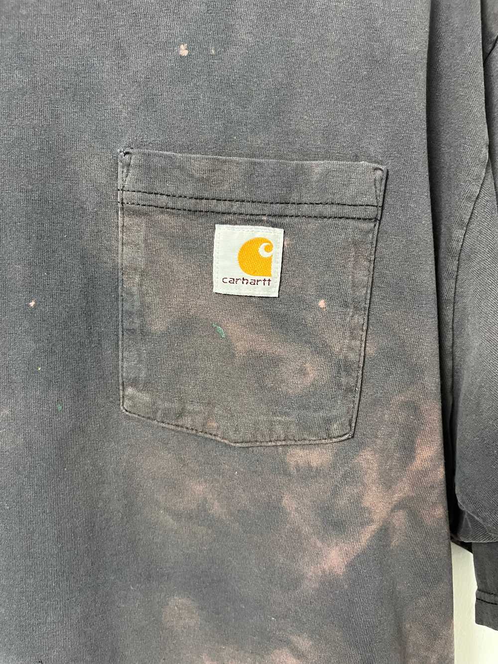 Early 1990s Carhartt Distressed Pocket T-Shirt - … - image 3