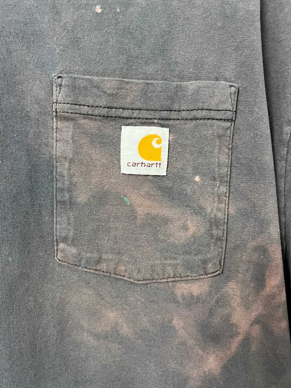 Early 1990s Carhartt Distressed Pocket T-Shirt - … - image 4