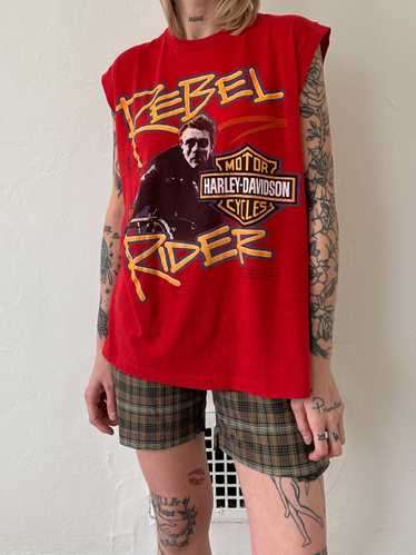 1980s James Dean Rebel Rider Harley Davidson Muscl