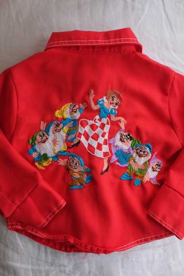 1970s Snow White & the Seven Dwarves Snap Shirt