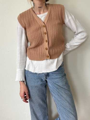 1970s Acrylic Sweater Vest - image 1