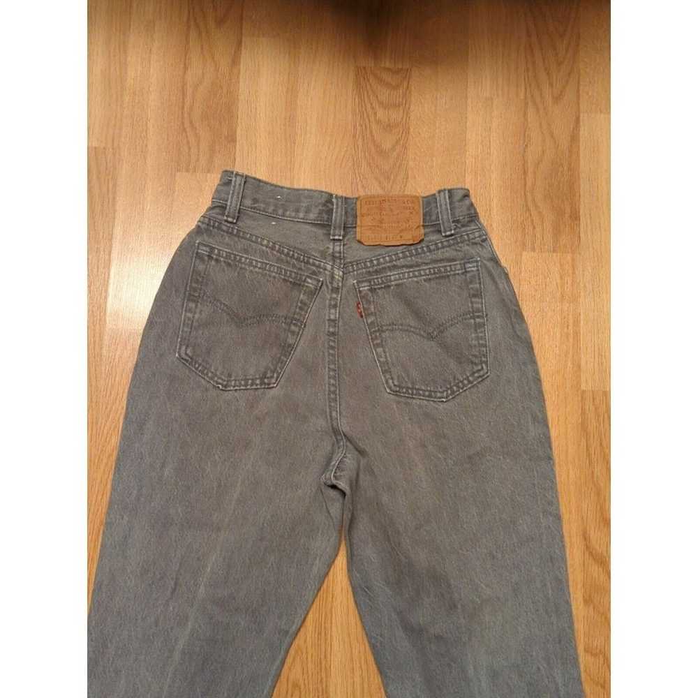 Levis 501 Jeans Womens Size 5 Denim Gray High Ris… - image 7