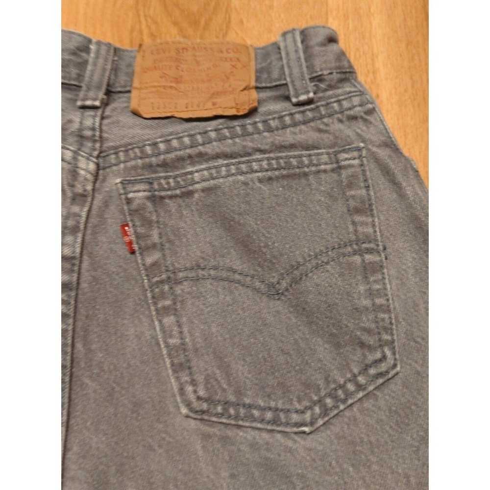 Levis 501 Jeans Womens Size 5 Denim Gray High Ris… - image 8