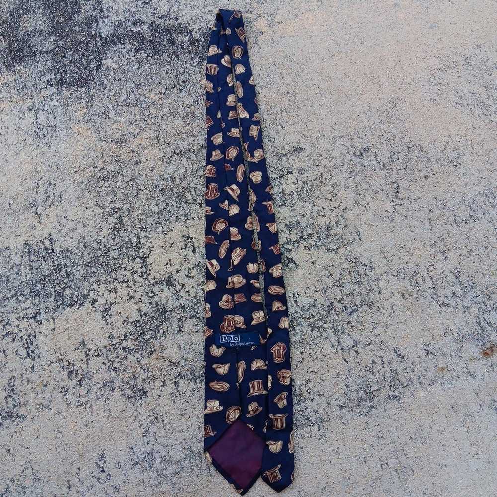 Vintage Polo Ralph Lauren Handmade Silk Tie Made … - image 4