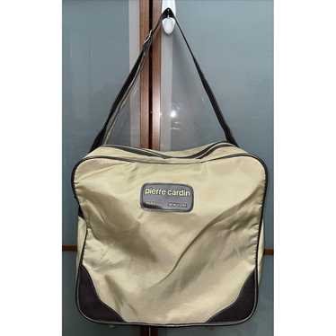 Pierre Cardin Vintage 70s Tan & Brown Carry On Tra