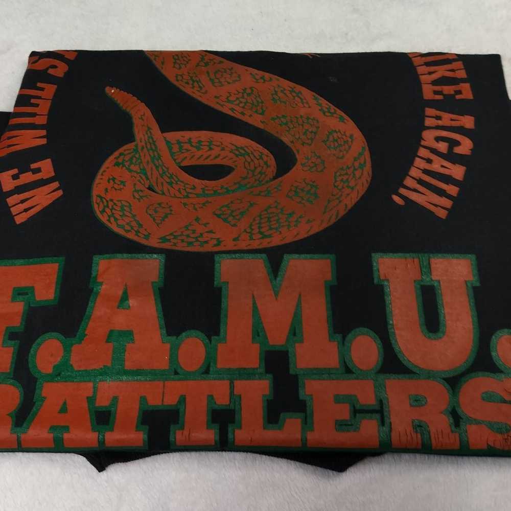 Vintage Florida A&M T Shirt L FAMU Rattlers 90s S… - image 12