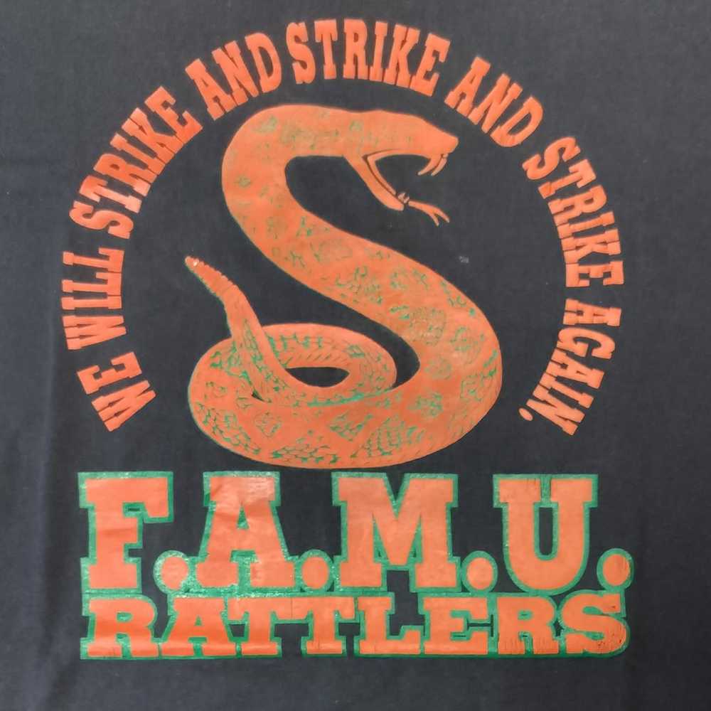Vintage Florida A&M T Shirt L FAMU Rattlers 90s S… - image 3