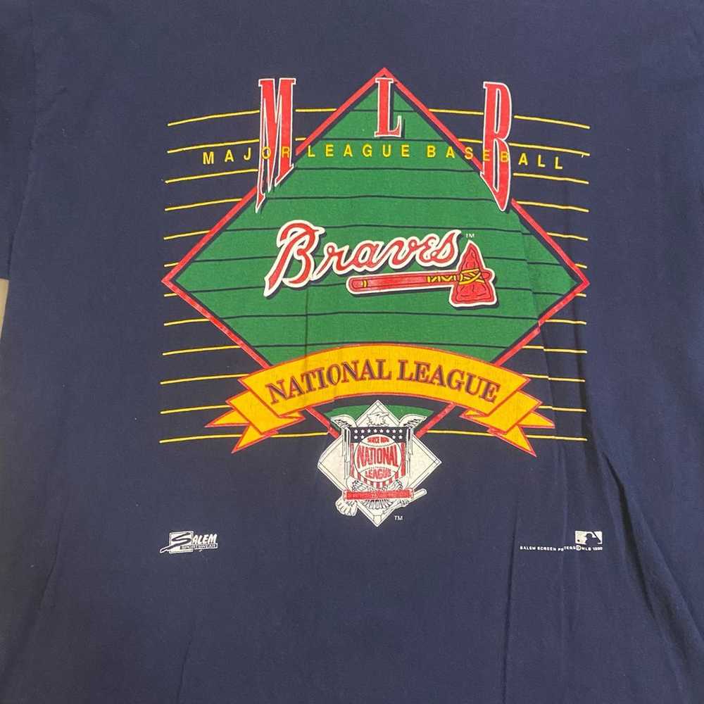 Vintage 1992 MLB Braves National League T-shirt - image 4