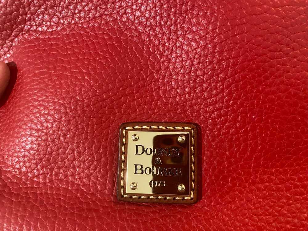 AUTH DOONEY & BOURKE RED PEBBLED LEATHER CROSSBOD… - image 2