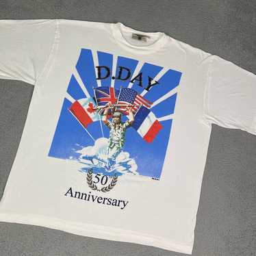 Vintage 90s D - Day military T-shirt
