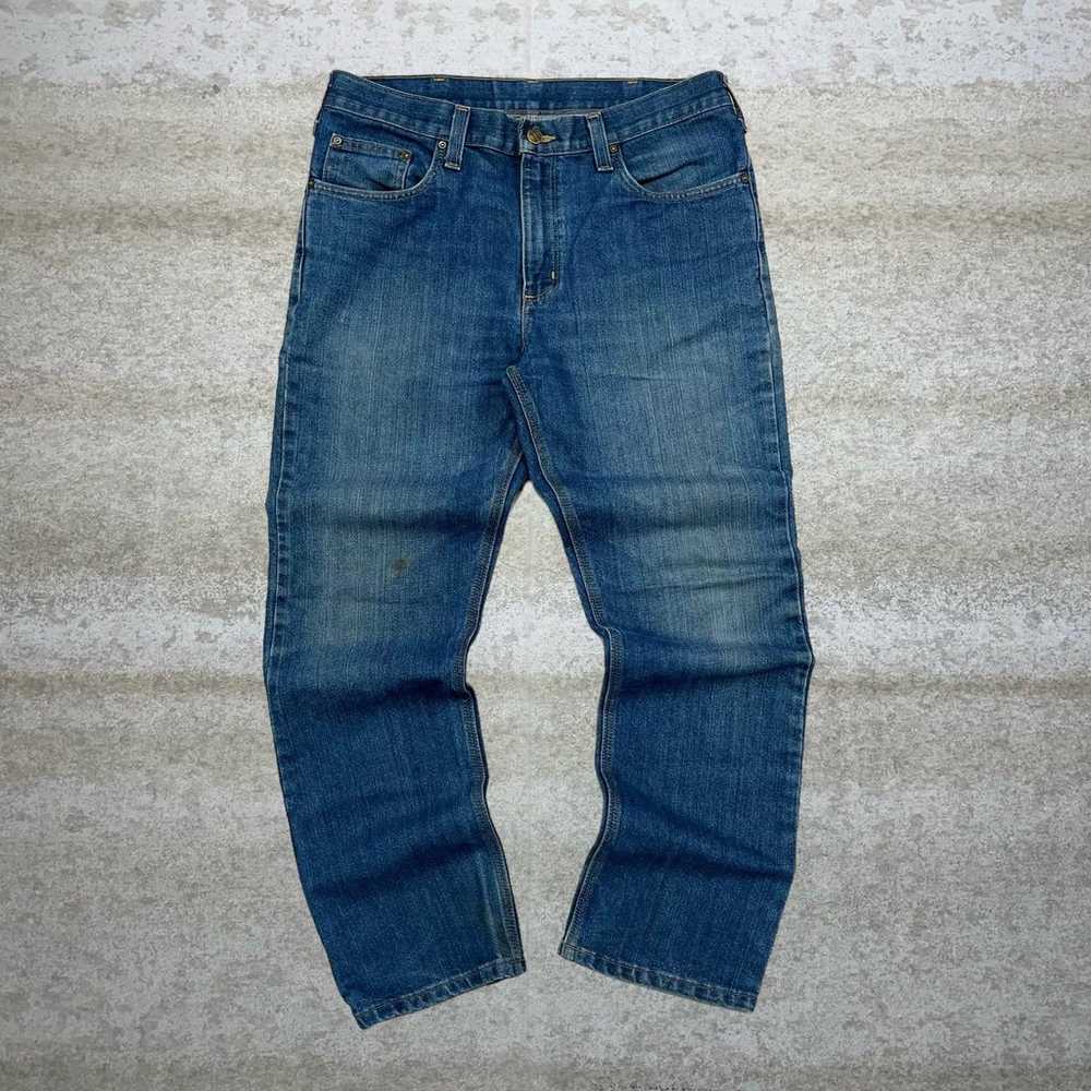Vintage Carhartt Jeans Relaxed Fit Dark Wash Work… - image 2