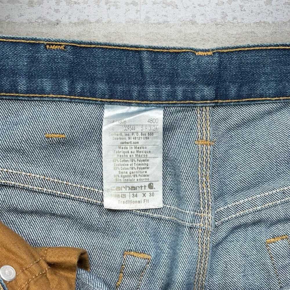 Vintage Carhartt Jeans Relaxed Fit Dark Wash Work… - image 4
