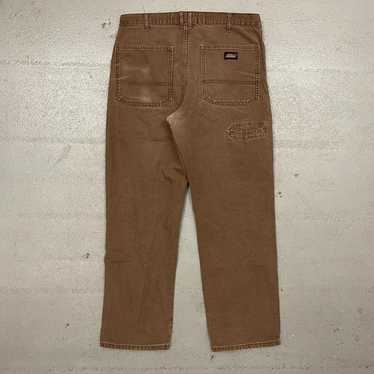 Vintage Dickies Brown Carpenter Pants Mens 34x30 - image 1