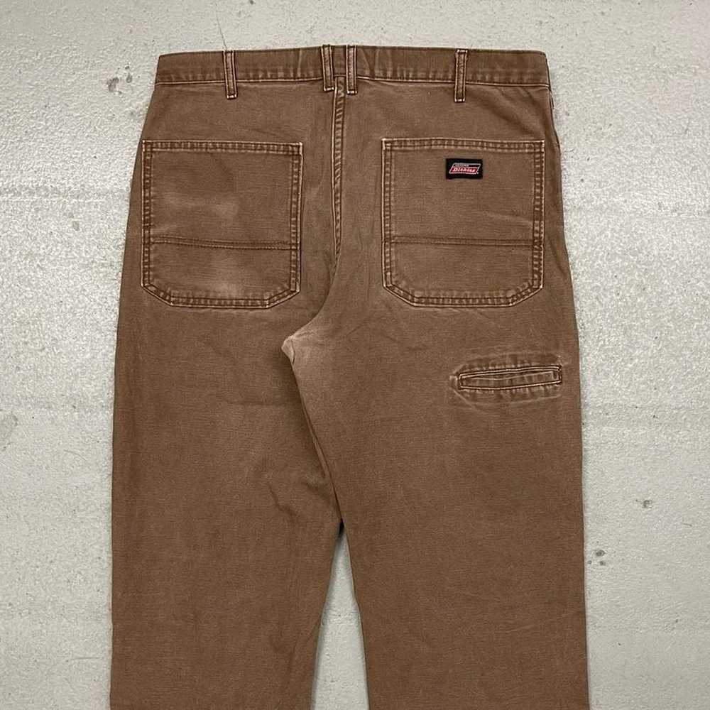 Vintage Dickies Brown Carpenter Pants Mens 34x30 - image 2