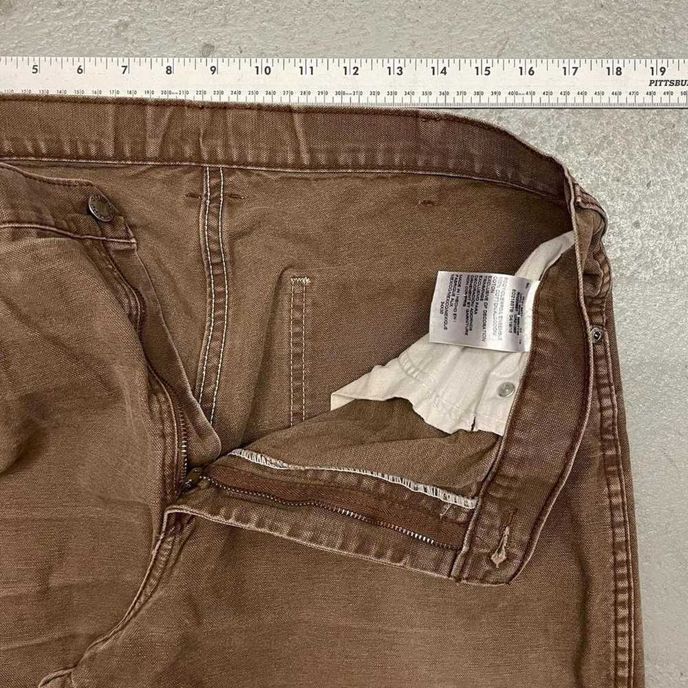 Vintage Dickies Brown Carpenter Pants Mens 34x30 - image 4