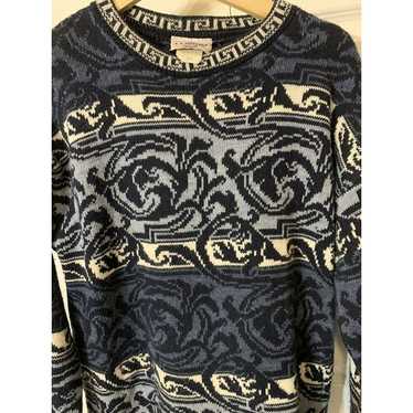 VINTAGE JJ POOLE Knit Pullover Sweater Mens Sz M … - image 1