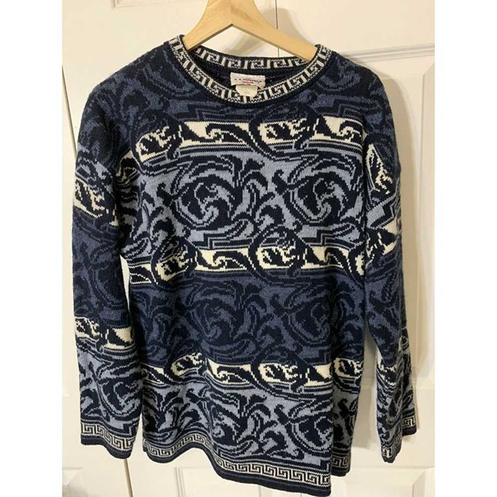 VINTAGE JJ POOLE Knit Pullover Sweater Mens Sz M … - image 3