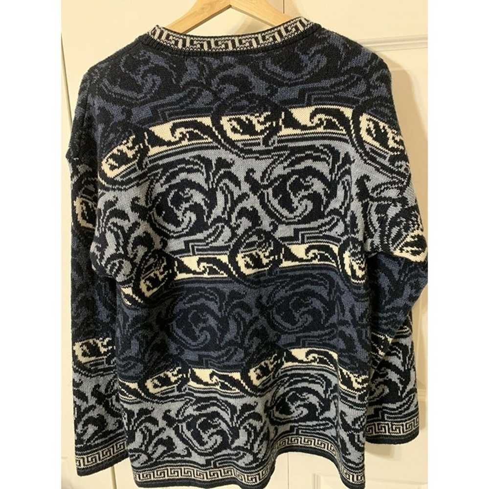 VINTAGE JJ POOLE Knit Pullover Sweater Mens Sz M … - image 5