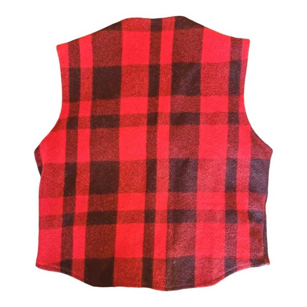 Schaefer Outfitter Wool Blend Vest Red Buffalo Ch… - image 2