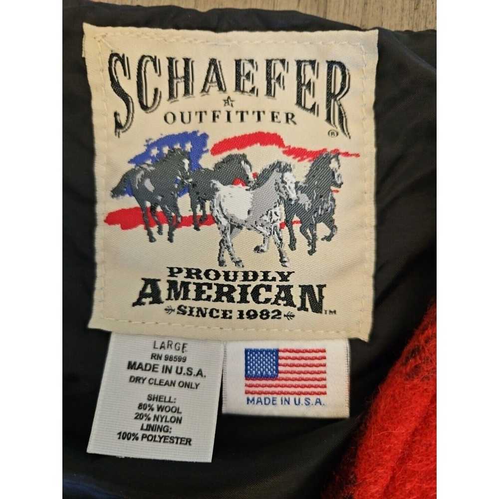 Schaefer Outfitter Wool Blend Vest Red Buffalo Ch… - image 5