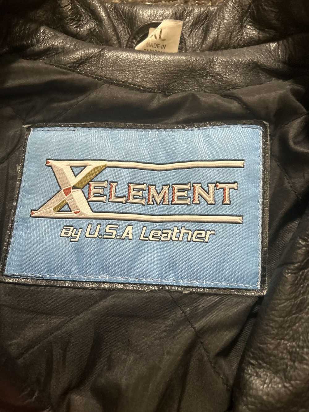 Xelement Xelement made in USA leather jacket - image 3