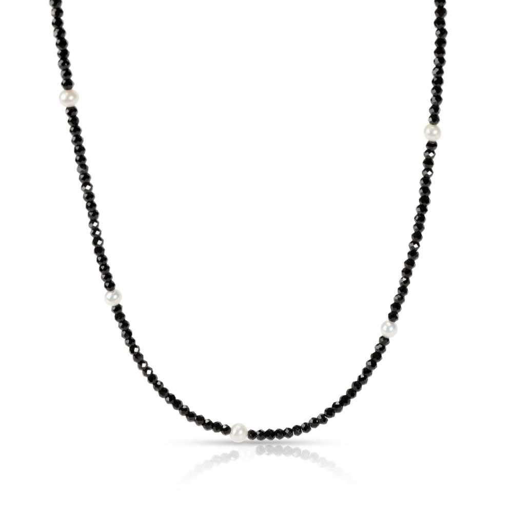 Tiffany & Co. Tiffany Faceted Black Spinel & Fres… - image 1