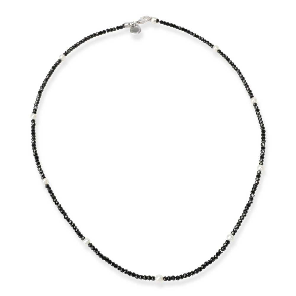 Tiffany & Co. Tiffany Faceted Black Spinel & Fres… - image 2