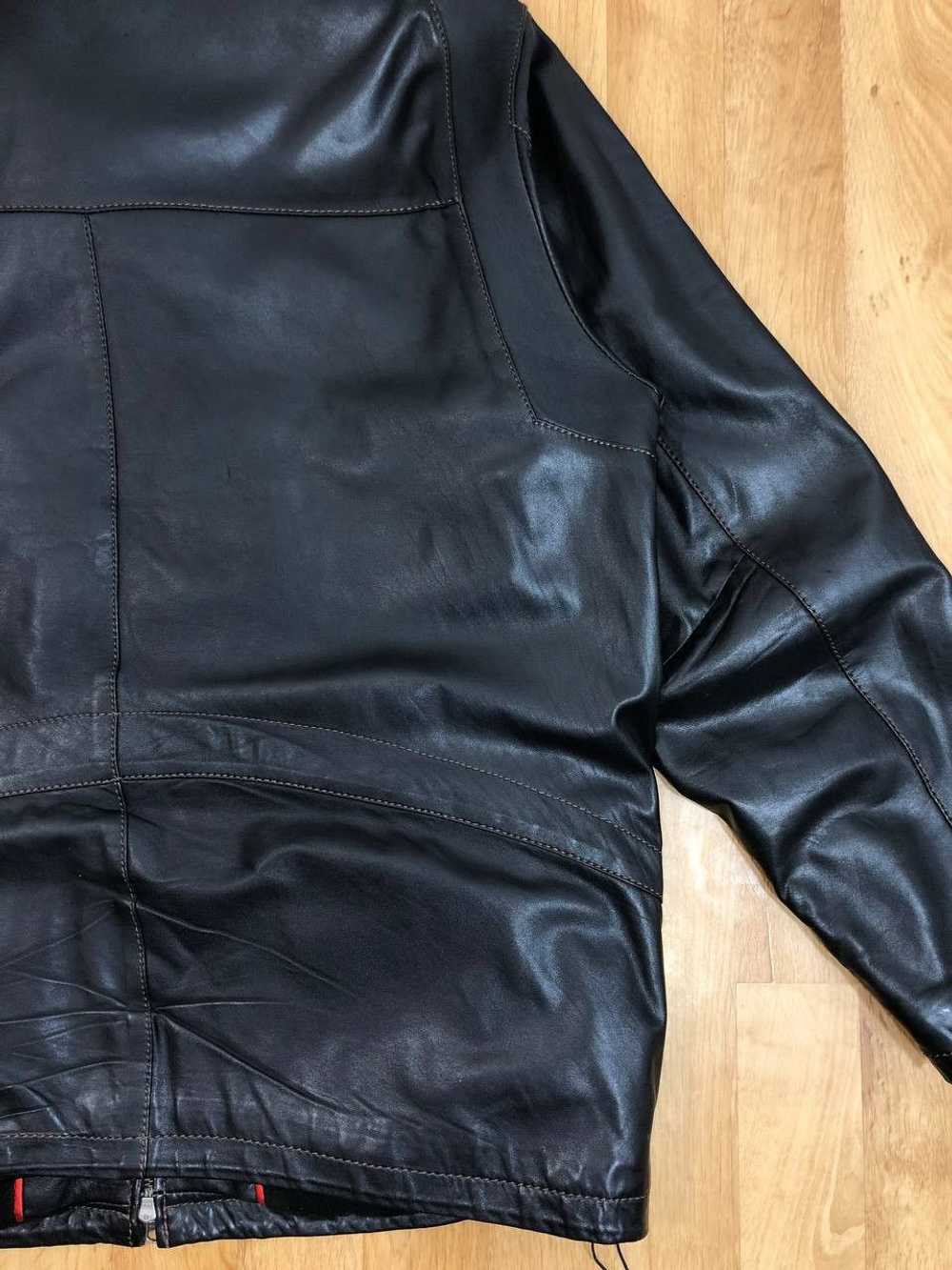 Avant Garde × Bomber Jacket × Genuine Leather 90s… - image 3