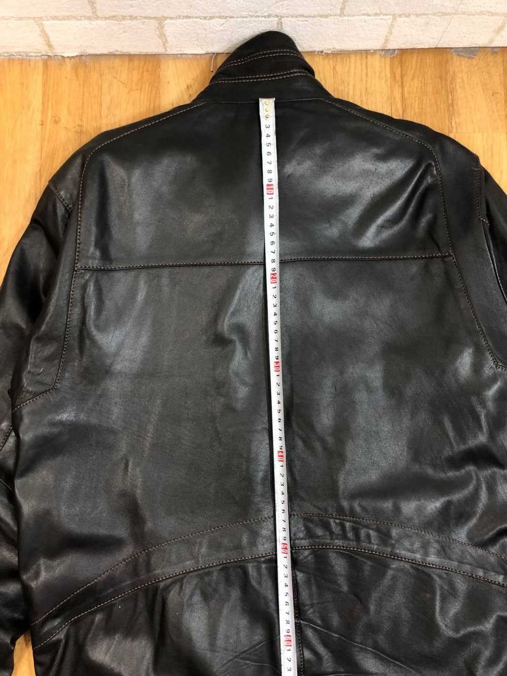 Avant Garde × Bomber Jacket × Genuine Leather 90s… - image 4