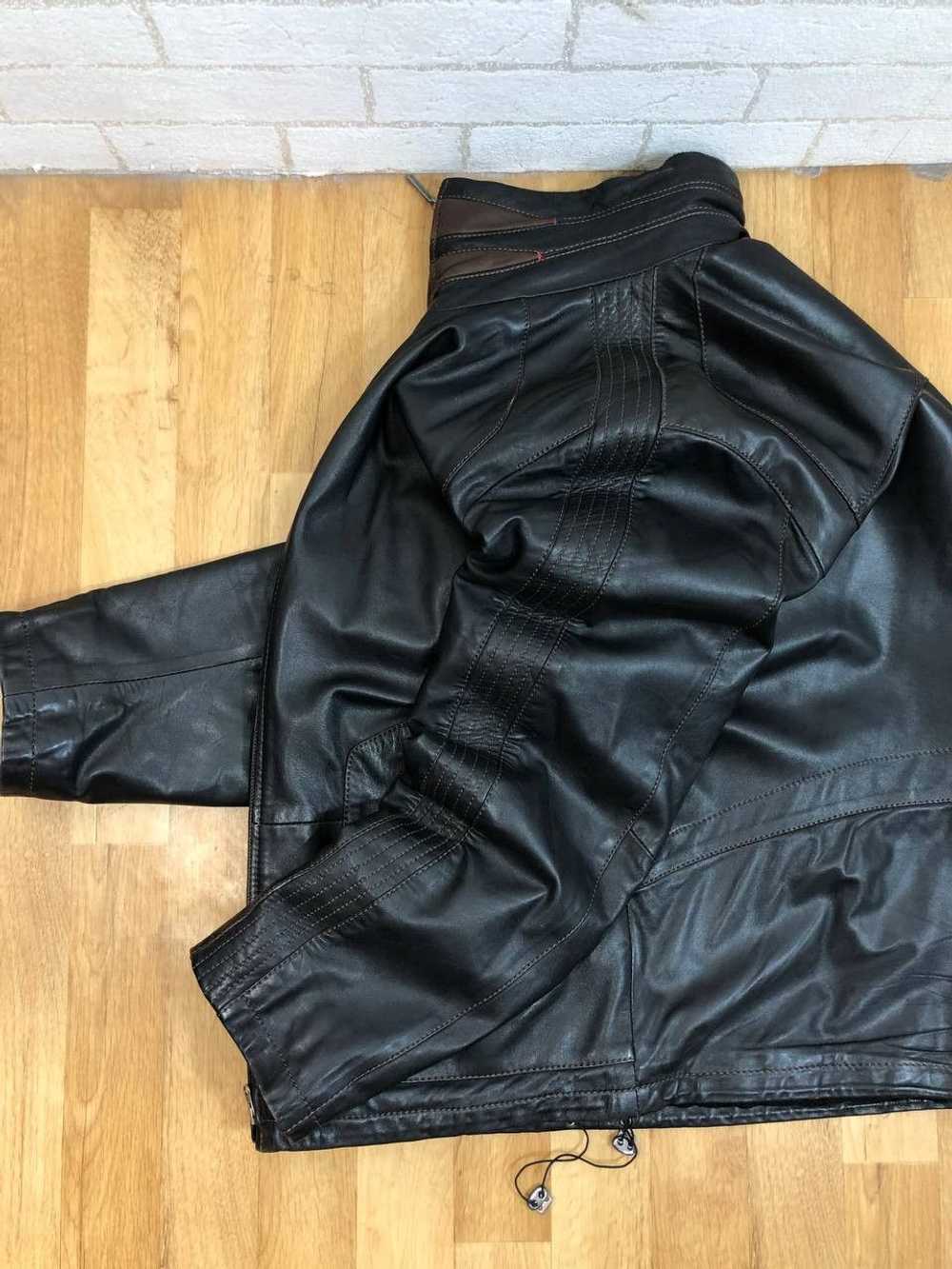 Avant Garde × Bomber Jacket × Genuine Leather 90s… - image 6