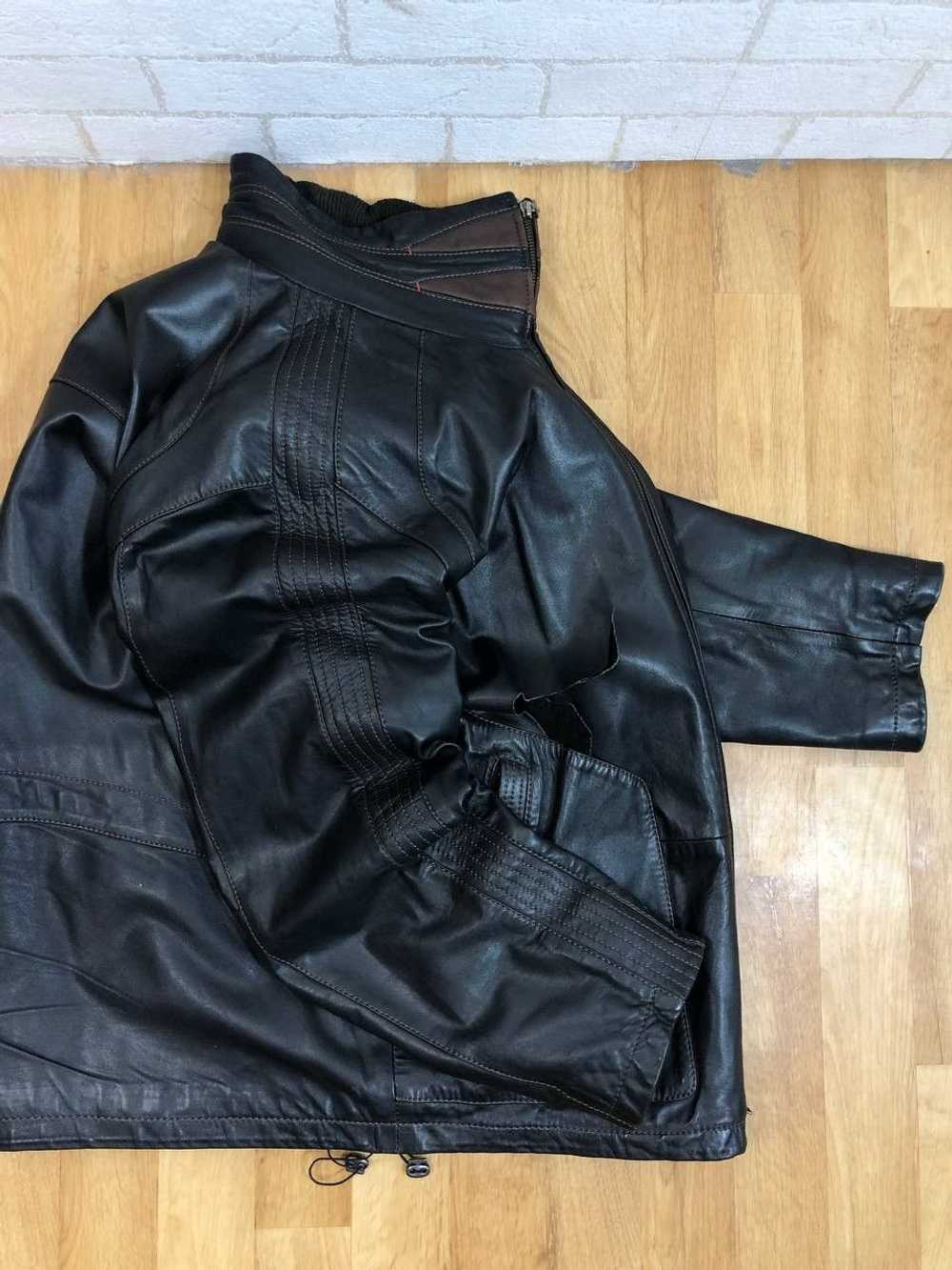 Avant Garde × Bomber Jacket × Genuine Leather 90s… - image 7
