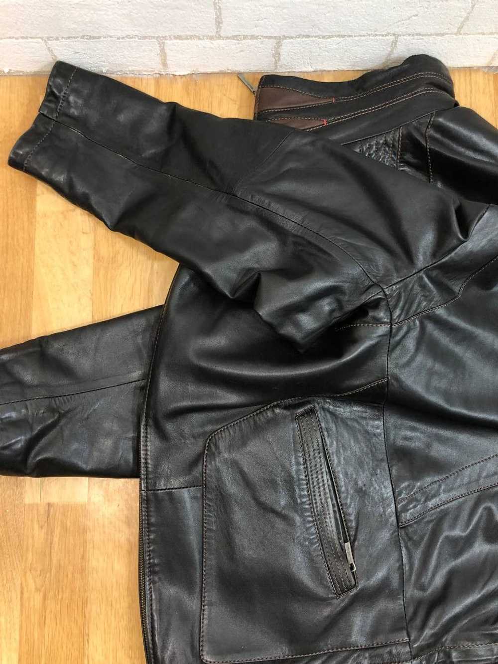 Avant Garde × Bomber Jacket × Genuine Leather 90s… - image 8