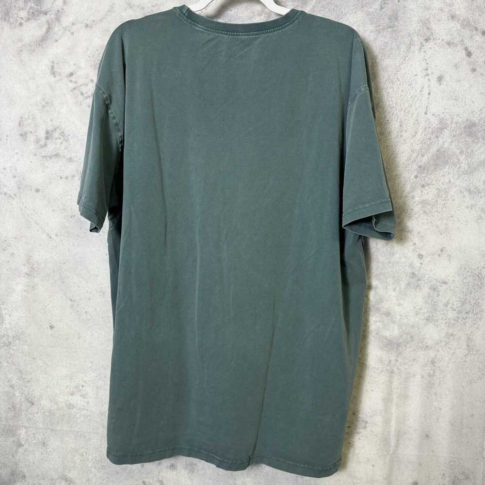 Streetwear Young LA T Shirt Mens XL Faded Green S… - image 3