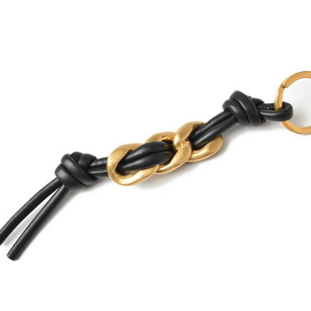 BOTTEGA VENETA Keyring Keychain  Nappa Black Matt… - image 1