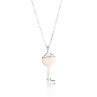 Tiffany & Co. Tiffany & Co. Pink Enamel Heart Key… - image 1