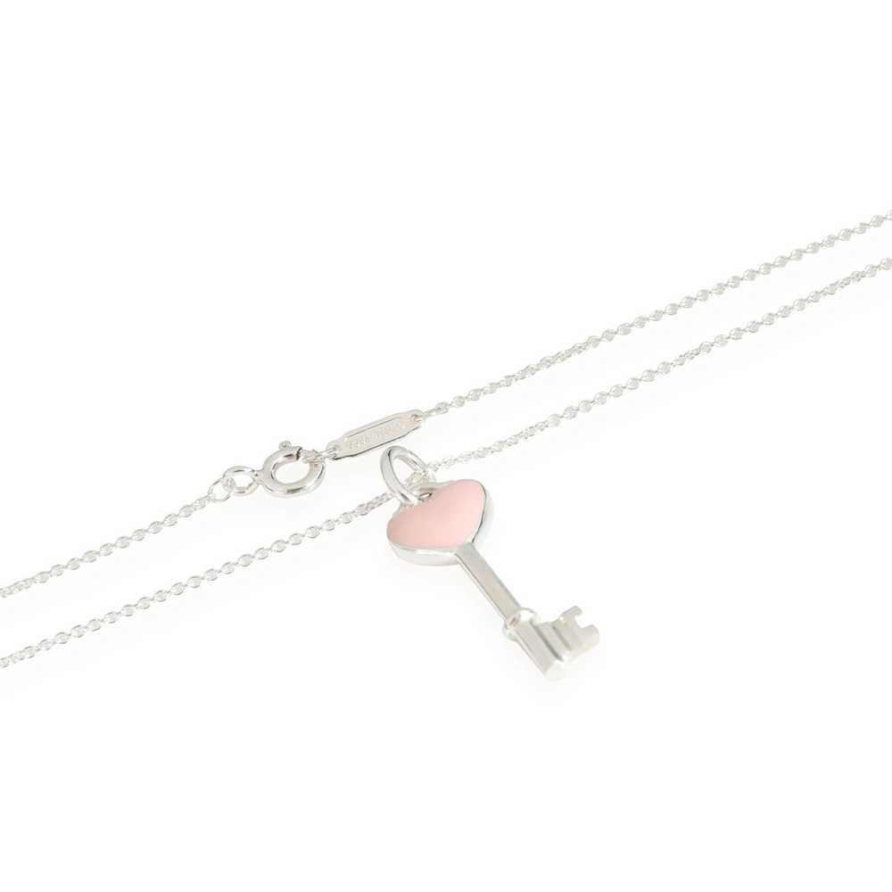 Tiffany & Co. Tiffany & Co. Pink Enamel Heart Key… - image 3