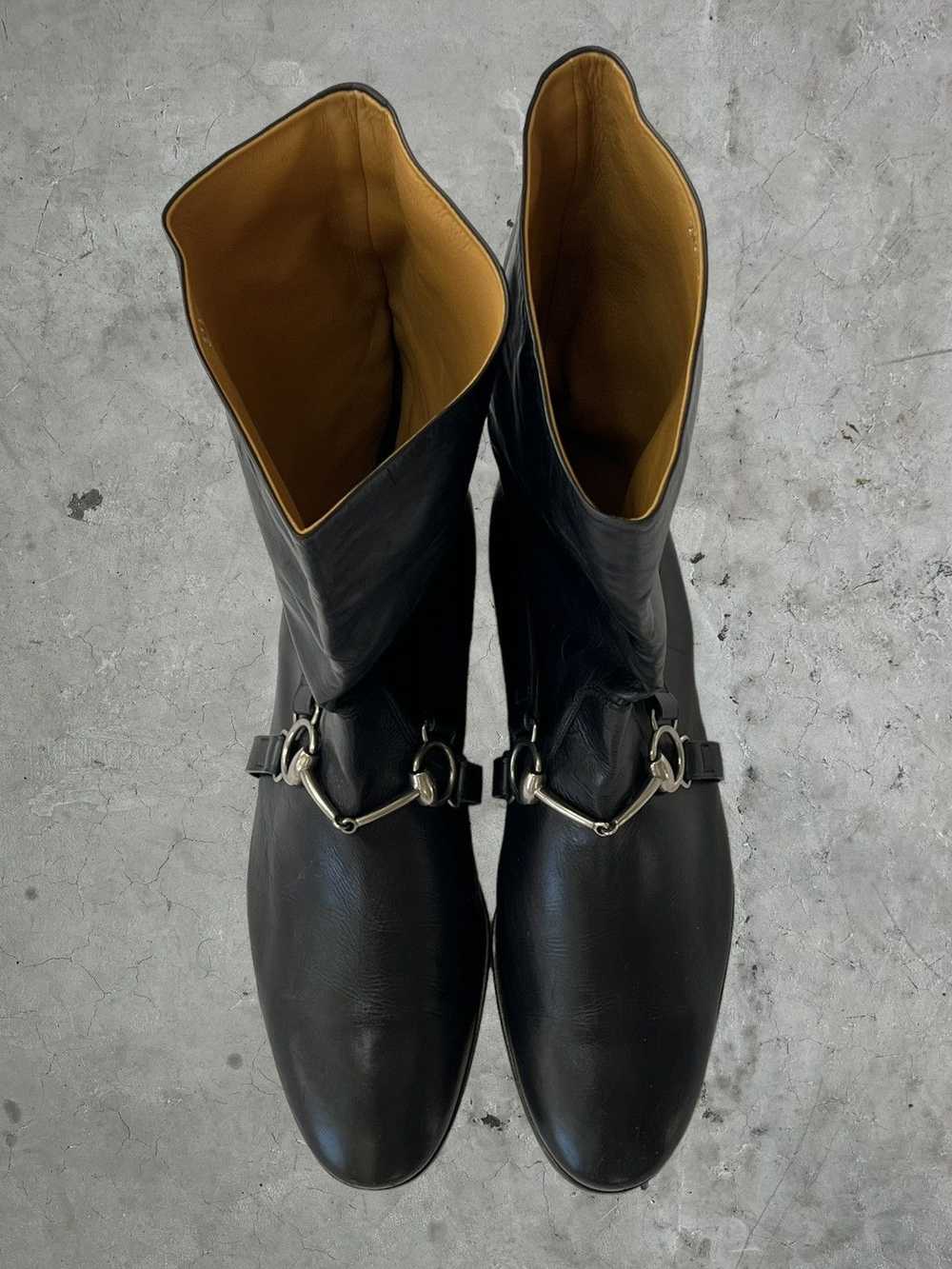 Gucci Gucci Leather Buckle Boots - image 4
