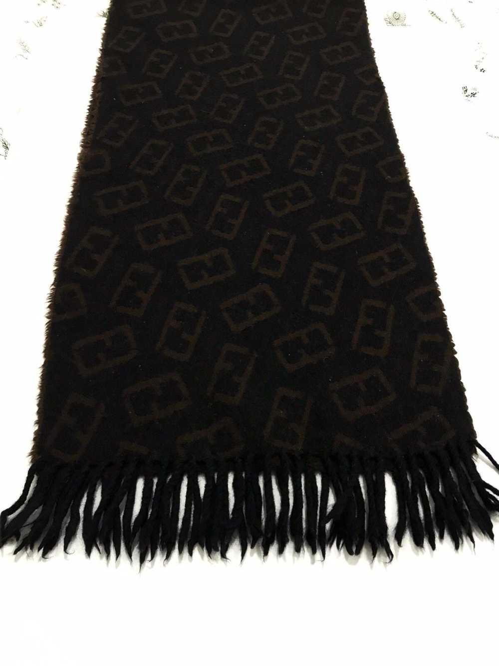 Fendi Fendi scarf muffler monograms 100% wool - image 2