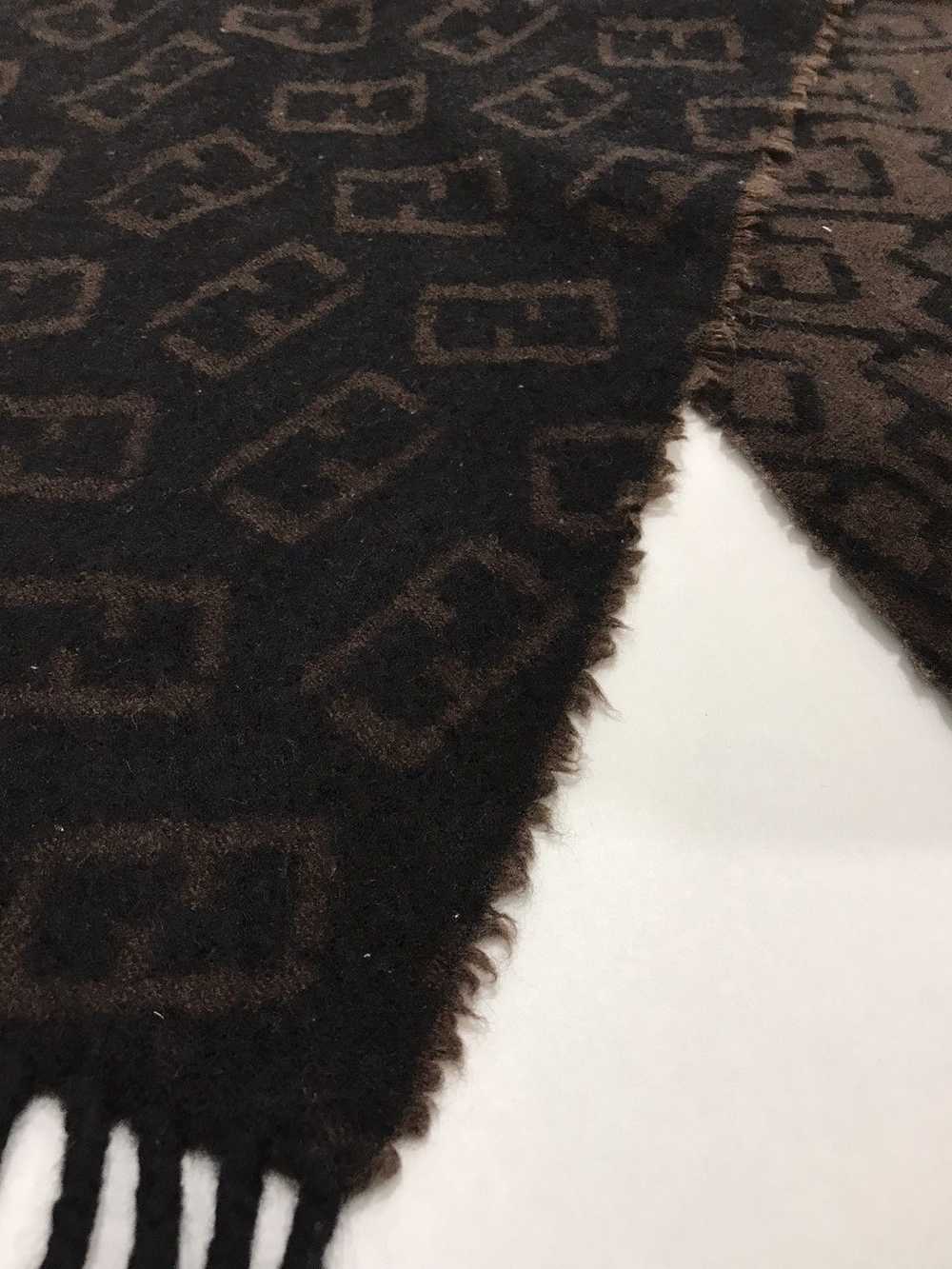 Fendi Fendi scarf muffler monograms 100% wool - image 4