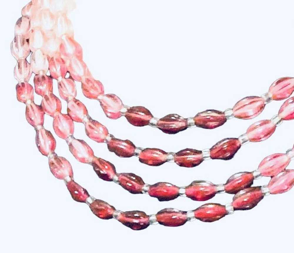 Vintage Vintage 1950’s Tiered 4 Strand Necklace - image 3