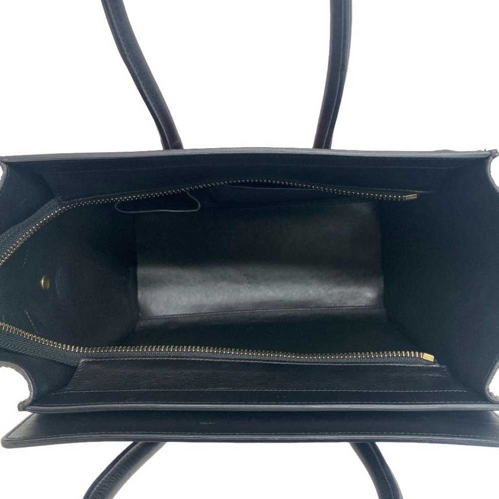 Celine CELINE Luggage Nano Shopper Handbag Black … - image 10