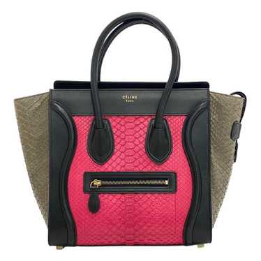 Celine CELINE Luggage Nano Shopper Handbag Black … - image 1