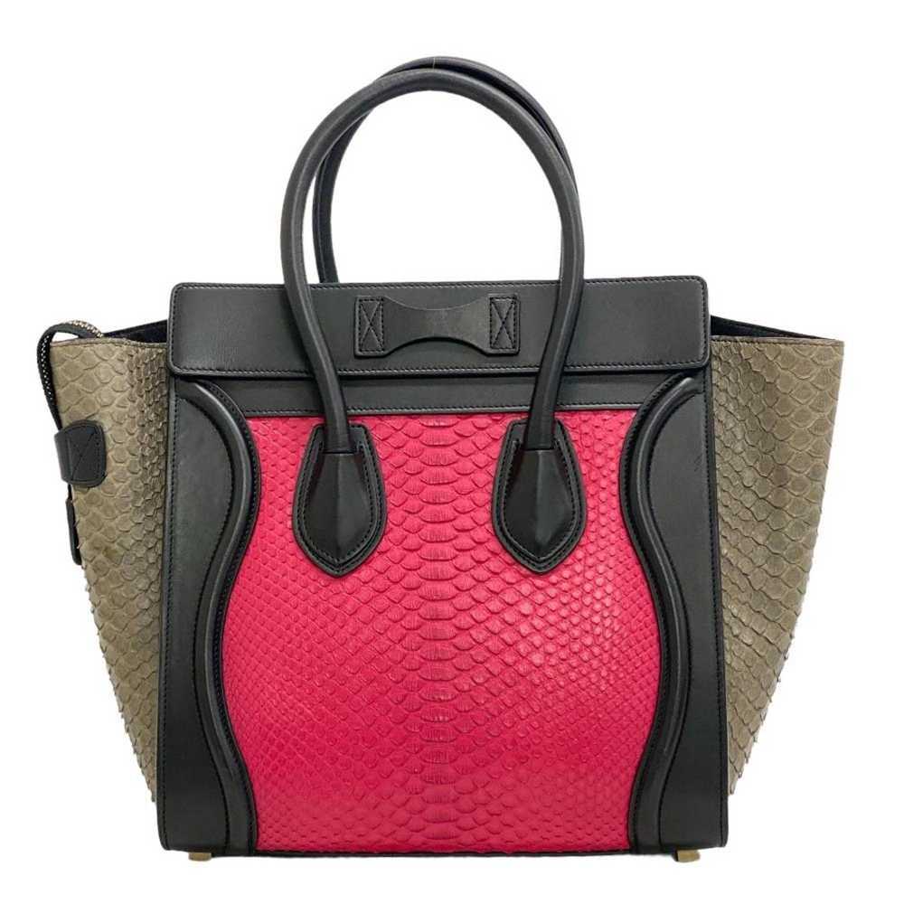 Celine CELINE Luggage Nano Shopper Handbag Black … - image 2