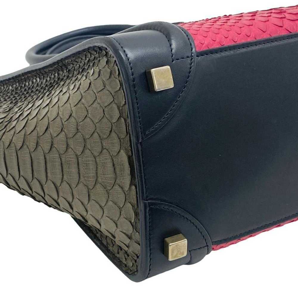 Celine CELINE Luggage Nano Shopper Handbag Black … - image 5