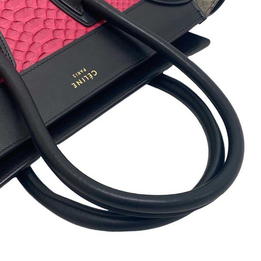 Celine CELINE Luggage Nano Shopper Handbag Black … - image 8
