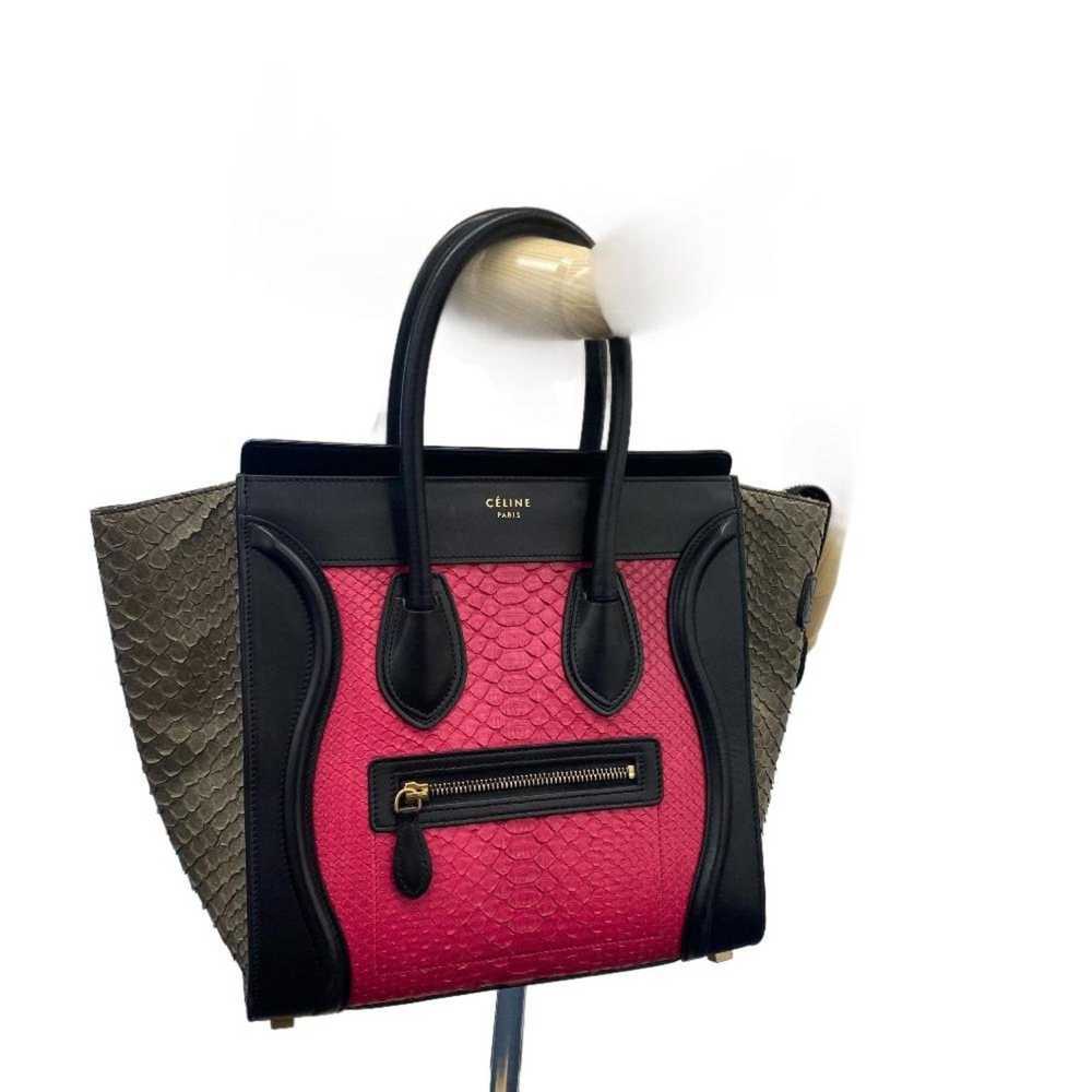 Celine CELINE Luggage Nano Shopper Handbag Black … - image 9