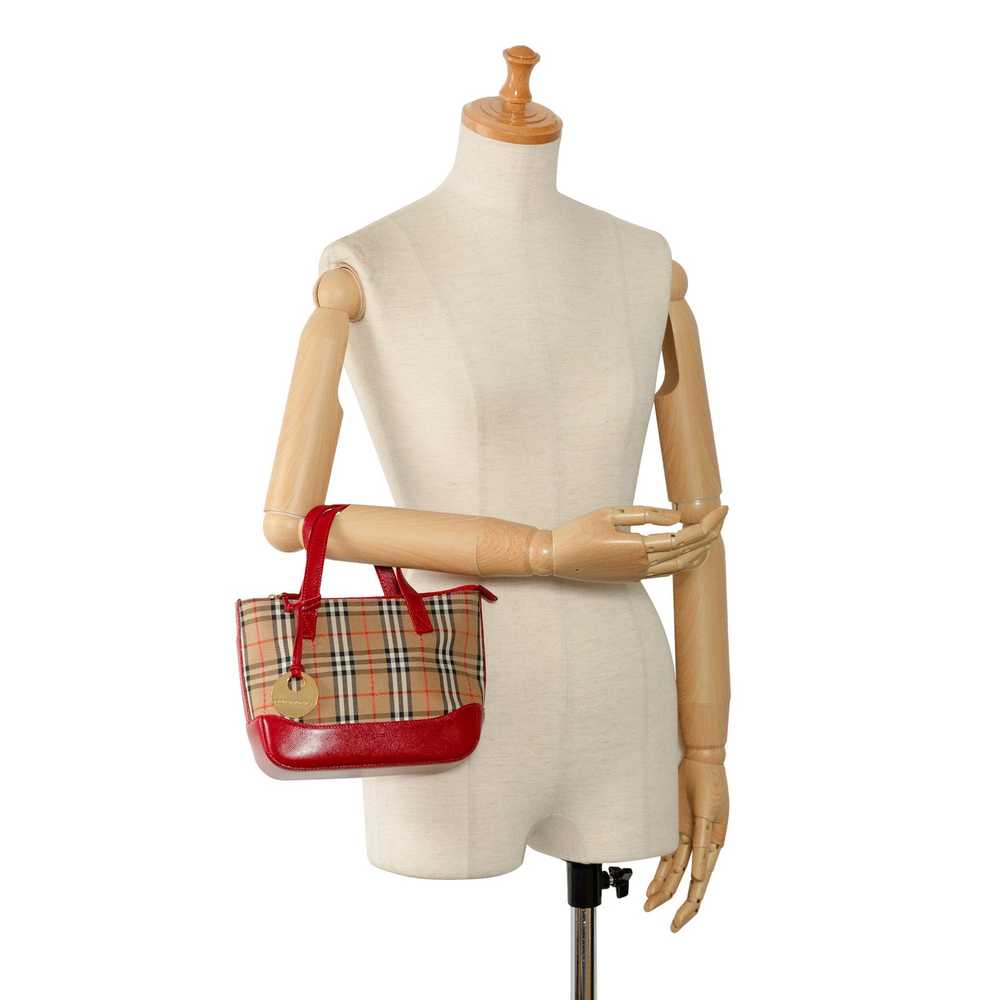 Burberry BURBERRY Haymarket Check Handbag - image 9