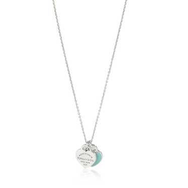 Tiffany & Co. Tiffany & Co. Double Mini Heart Tag… - image 1