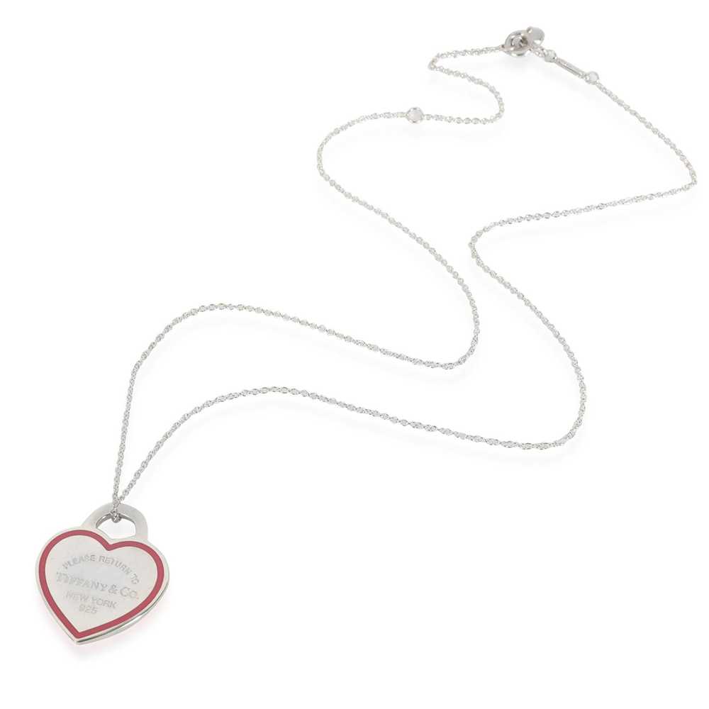 Tiffany & Co. Return To Tiffany Pink Enamel Heart… - image 2