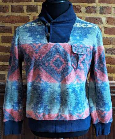 Polo Ralph Lauren Aztec print shawl sweater